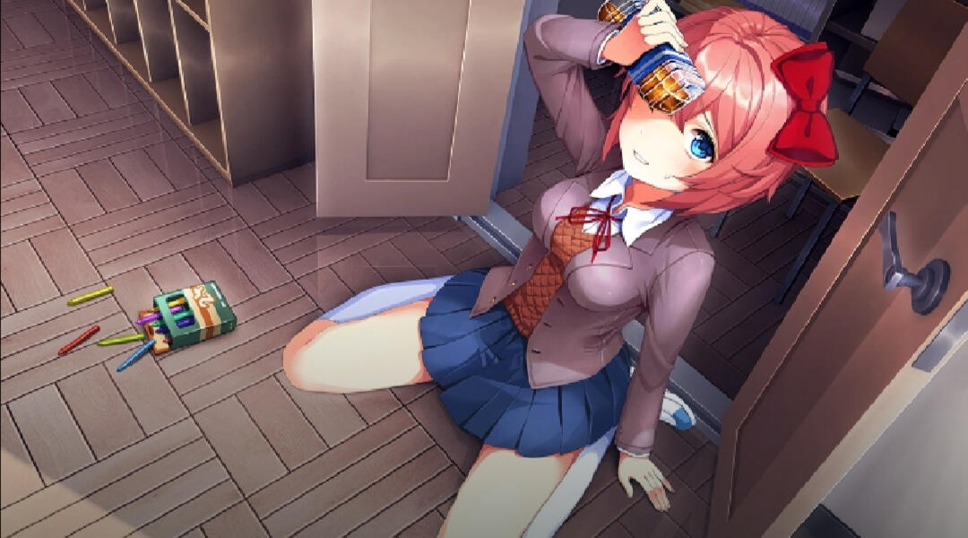 Girl with her hands intertwined in front of her face